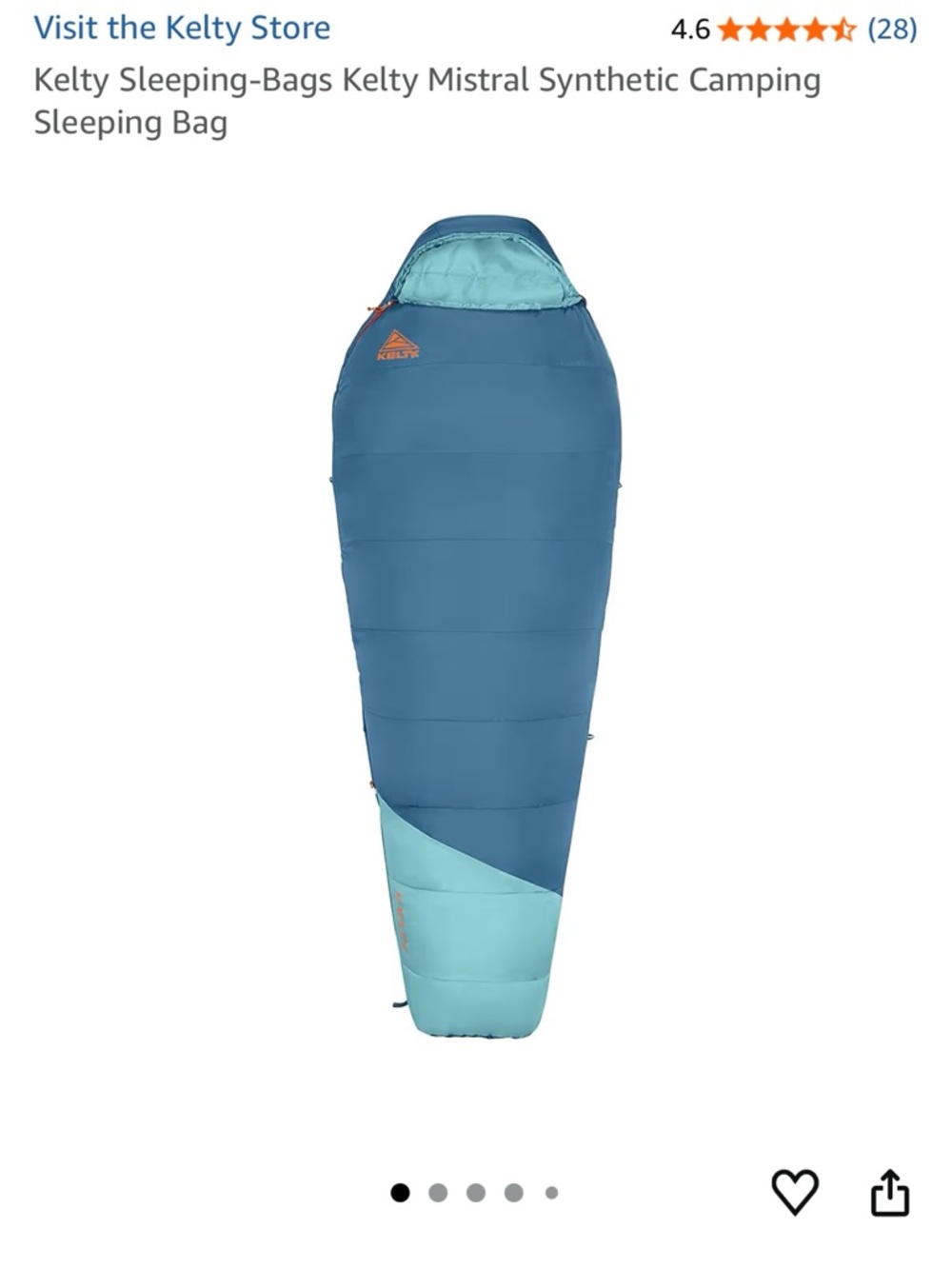 Kelty Women’s Mistral 20F Sleeping Bag